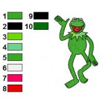 Sesame Street Kermit the Frog 02 Embroidery Design